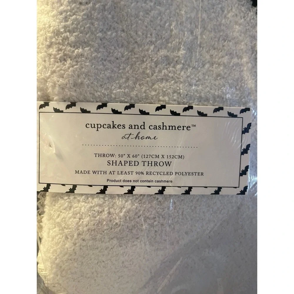 Skull Shaped Throw * Cupcakes And Cashmere * Skeleton Blanket * 50x60